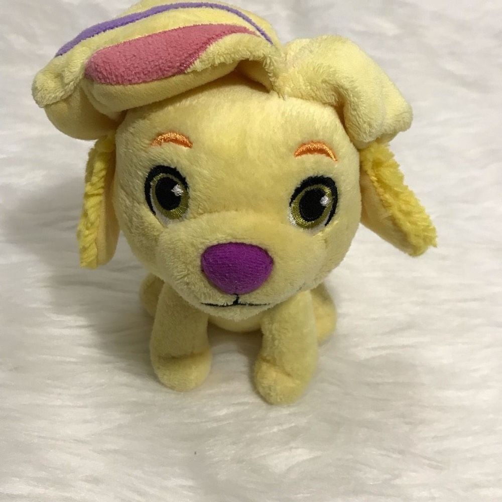 Fisher-Price SUNNY DAY DOODLE YELLOW PUPPY DOG Stuffed Plush Toy‎ 6” Tall